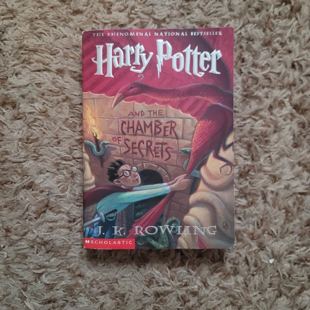 Scholastic Harry Potter and the Chamber of Secrets Paperback Red 1st Print